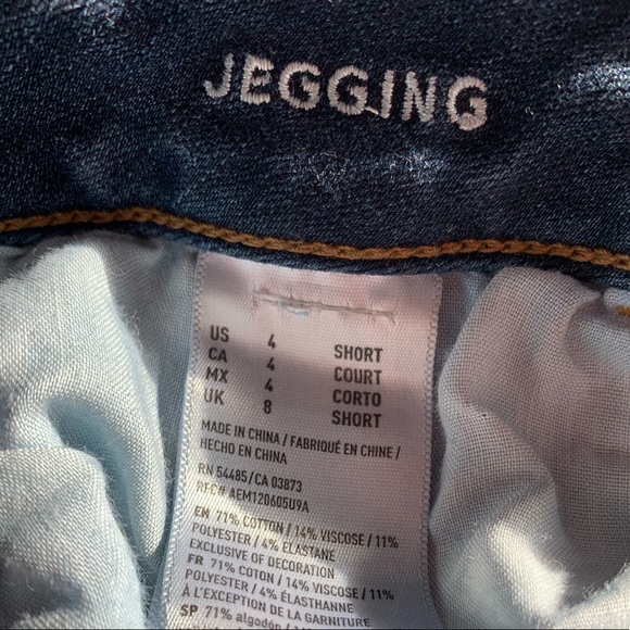 American Eagle extra ripped skinny jeggings S-4 - Picture 10 of 16